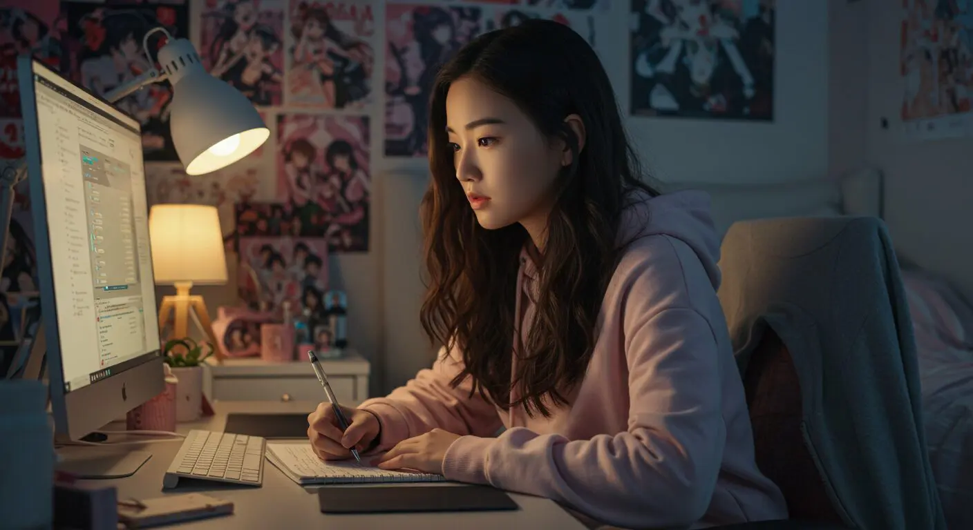 a girl learning about money