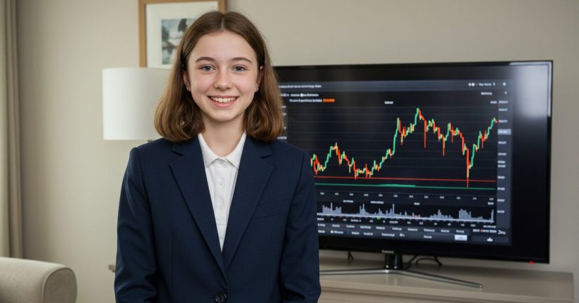 a teenage girl showing money lessons for teens